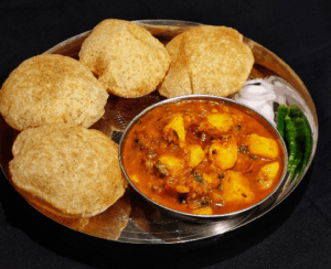 Aloo Puri Plate